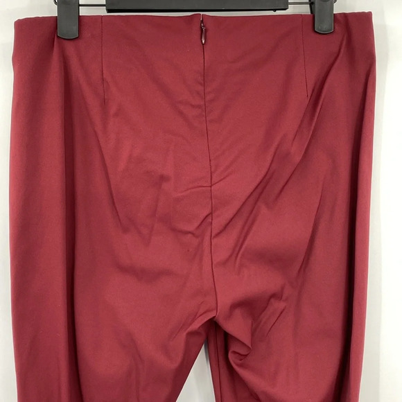 Theory Navalane Neoteric Skinny Pants Womens Size 10 Red Stretchy Ankle Length - Picture 5 of 13